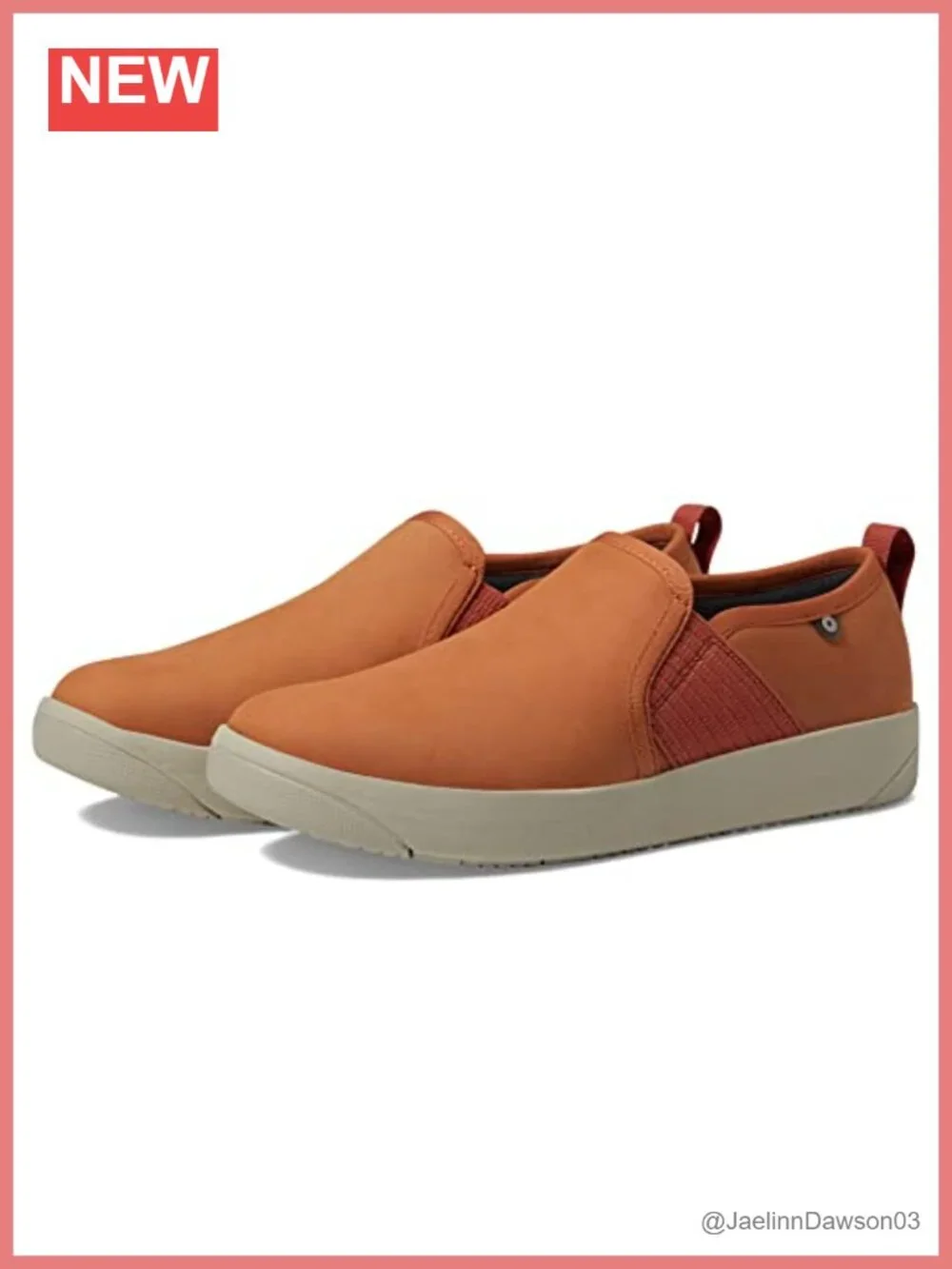 Water Resistant Leather Slip-On Loafers with Cushioned EVA Footbed